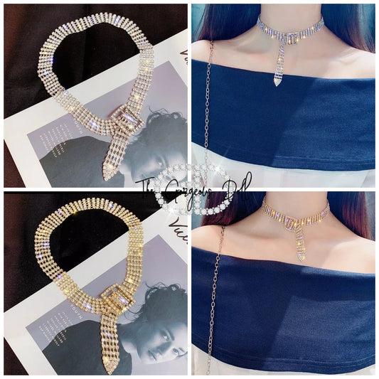 "Milan" Rhinestone Necklace