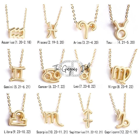 Zodiac Sign Necklaces