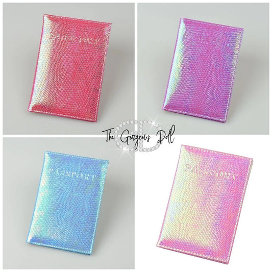 "Pretty" Shimmering Passport Holder