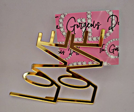 Love Acrylic Earrings