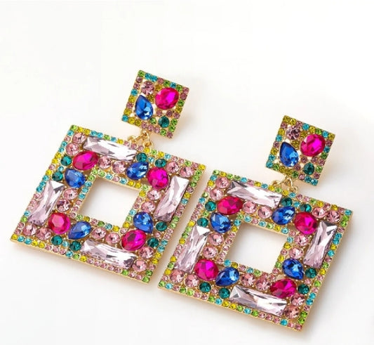 "Julia" (Big) Rhinestone Earrings
