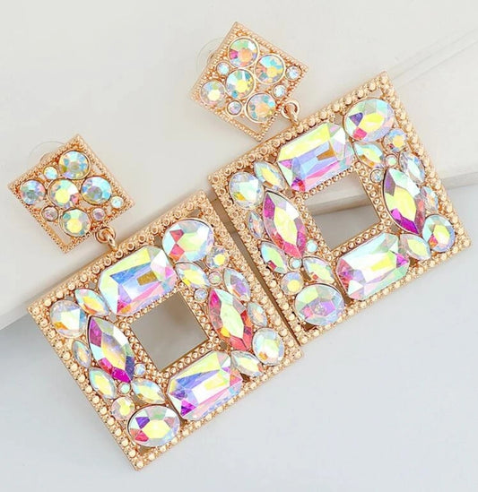 "Julia" (Small) Rhinestone Earrings
