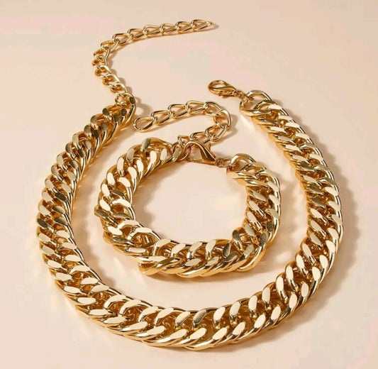 Goldie Necklace & Bracelet Set