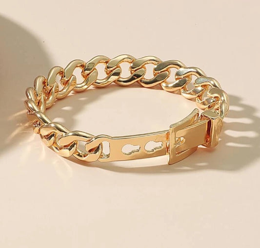 Chain Belt Buckle Bracelet