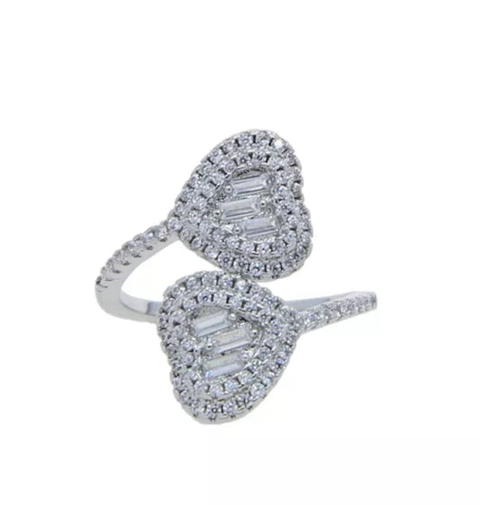 Baguette Heart Ring