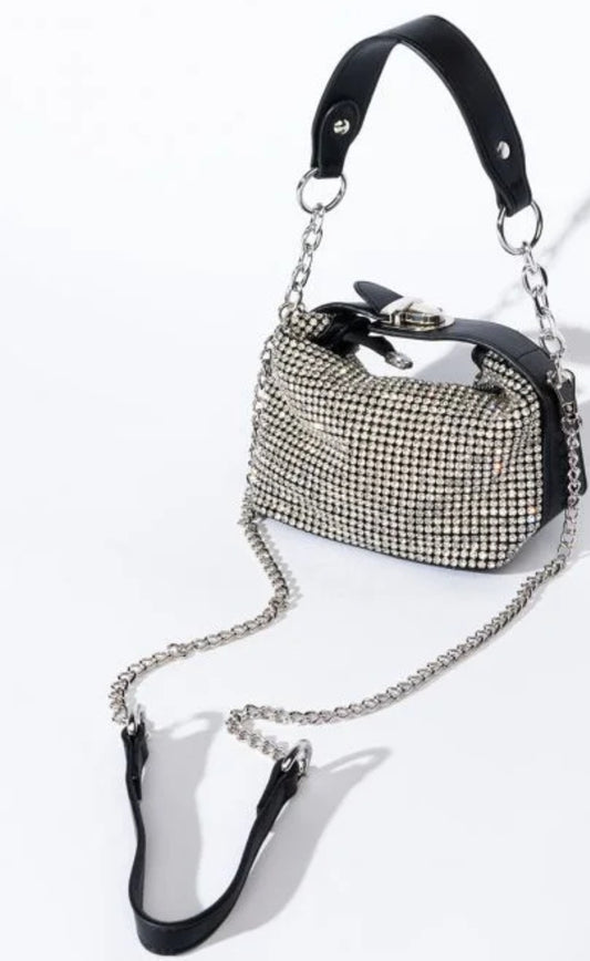 Rhinestone Slouch Bag