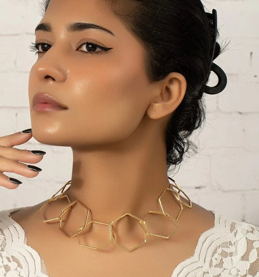 Geometric Statement Necklace