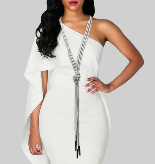 Extra Long Rope Statement Necklace
