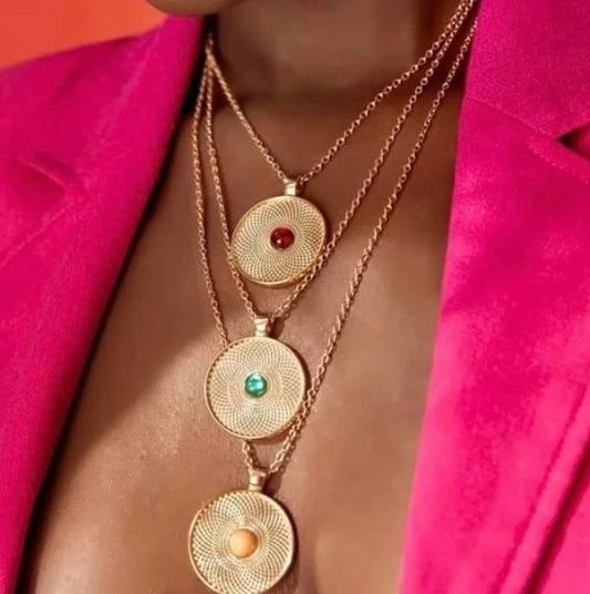 "Sanaa" Charm Layered Necklace