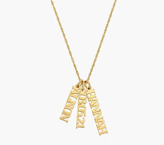Custom Multi Name Necklace